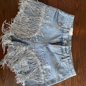 NWT Justine Style Etsy shop embellished shorts